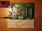 PIC18 board with led
