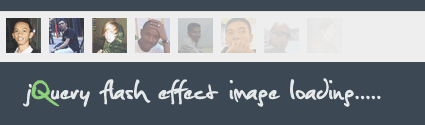 Flash Effect Image Loading with Jquery.