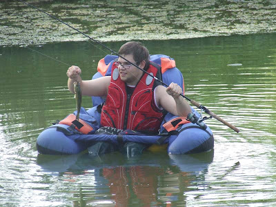 Andrea Baltieri sul belly boat
