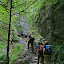 The hiking trail in the Horne Diery Canyon (Mala Fatra National Park, Slovakia)