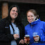 Andi and Lisa drinking beer just after sunset at the Klacianska Magura cottage.