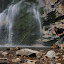 The Sutovo Waterfall (Slovakia). The plans for impromptu showering were scrapped once Andi realized how cold the water was.