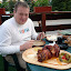Francis is about to start the main course of his three course dinner ...