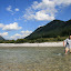 [EN] The glacial river valley on the road from Wallgau to Vorderris. [SK] Rieka v ladovcovom udoli pri ceste z Wallgau do Vorderrisu.