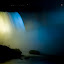 Horseshoe Falls at night.