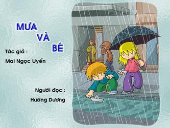 Mưa và bé