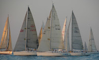 2007 Fleet / Tristate 2007-After ducking_ Vayu takes the lead near finish of Monday_s race.JPG