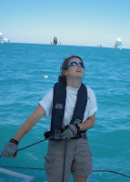 Other 2008 Events / Verve Cup 2008:  Nicole trims spinnaker on Turning Point
