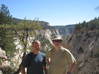 Matt and Greg in front of Jolley Gultch Photo