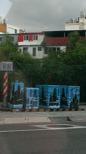 Artistically Painted Electrical Box