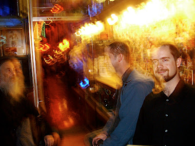 With our awesome soundman Paul at Café Van Kleef (photo by Jara Queeto)