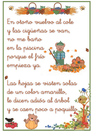 poemas otono para ninos