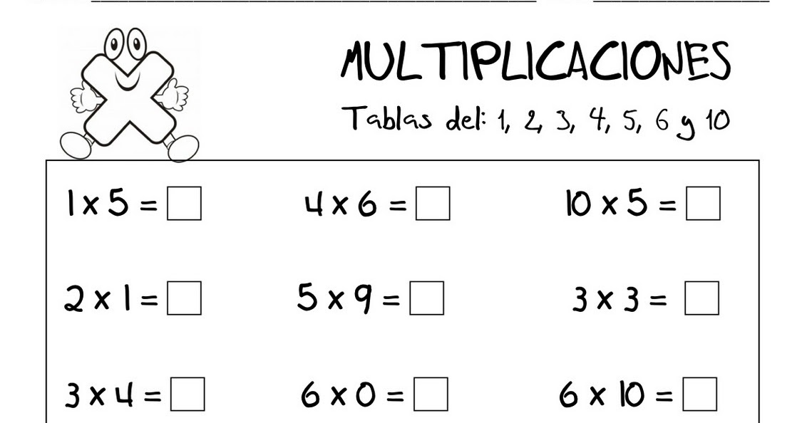 Repasamos las tablas de multiplicar