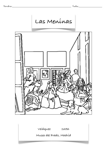 Las meninas colorear - Imagui