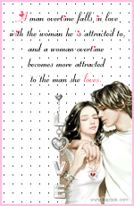 A man overtime falls in love