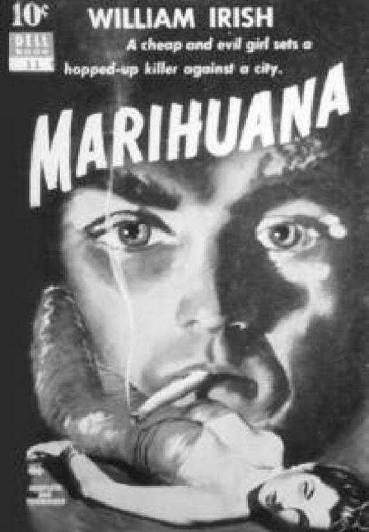 Paperback edition of the dark, suspenseful Marihuana (1951) 