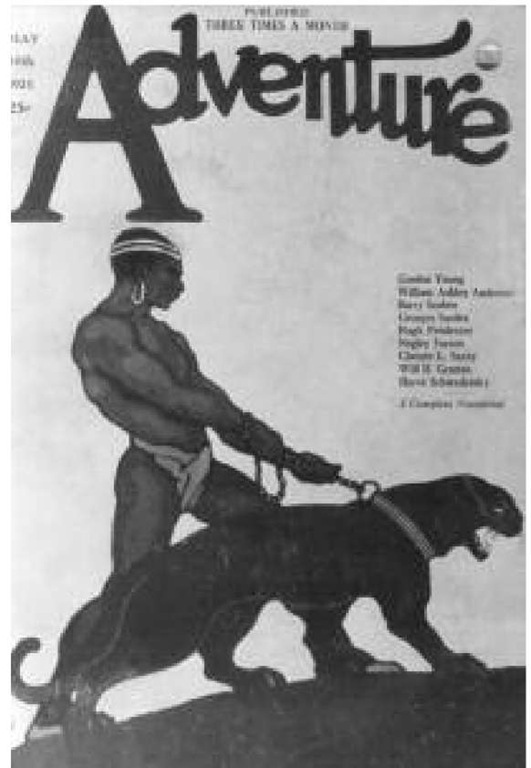 Adventure magazine, May 1923, featuring a story by Georges Surdez 