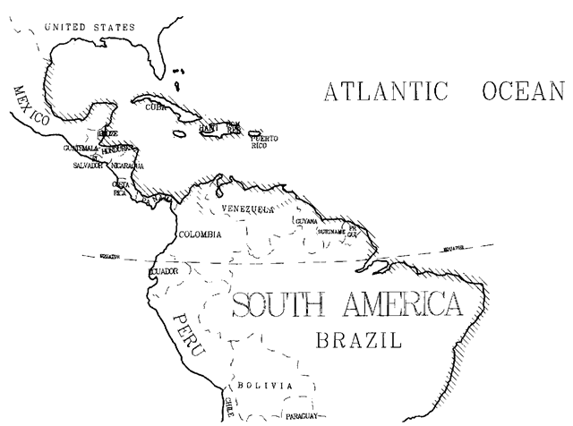 Range of the Antillean manatee, T. m. manatus 