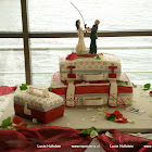 Nº158: Fantasía de novios con decoración simulando maletas tipo Louis Vuitton