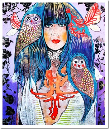 Hickey, S. 2010. I'm going to Wash those Owls right Outta my Hair, 120 x140cm, acrylic, oil and mixed media on canvas. 3