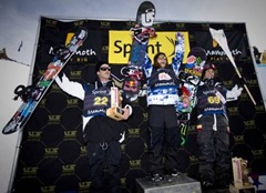Louie Vito, Shaun White, and JJ Thomas at Olympic qualifier in Mammoth from 1-9-10