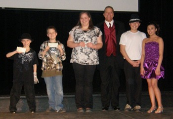 Jonny Stanley, Rowan Grisez, Kathleen Ollhoff, Steve Freehauf, Benji Dearwester, and Angel Dever from Rising Star Talent Show from 2-20-10
