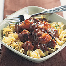 Beef Burgundy with Egg Noodles