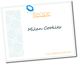Meeta Recipe Card Milan Cookies