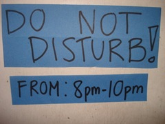 do not disturb