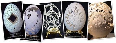 View Incredible Eggshell Sculptures by Alan W. Rabon
