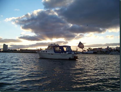 sunrise at anchor