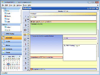 schedule schedule