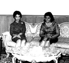 Queen Fatimah and Tahia Abdel Nasser