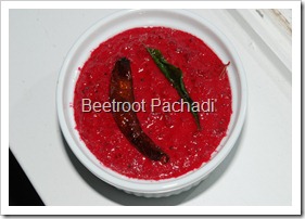 Beetroot Pachadi
