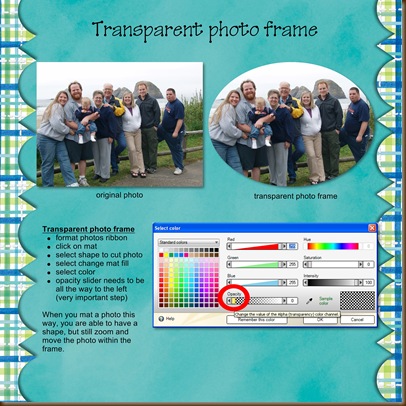 Transparent photo frame - Page 032