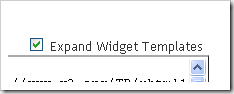 Expand Widget Templates
