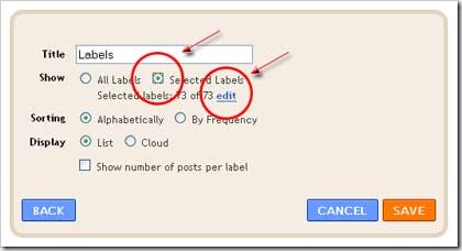 edit label cloud