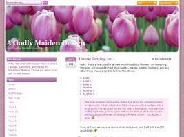 Pink Tulip Free Wordpress Theme 