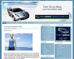 Car Theme in Blue