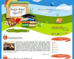 Free Wordpress Theme - Back To School Again
