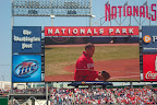 Phillies at the Nationals on Opening Day with all the Jeantets...Obama throwing out the first pitch