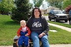 At our yard sale with Mom-Mom...bye-bye stuff!