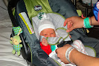 His first time in the carseat