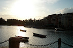The Portofino Bay at sunset