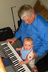 My first piano lesson with Pap