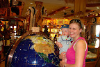 The same huge globe that Mommy was enthralled with on her honeymoon!