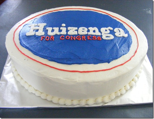 Huizenga for Congress cake
