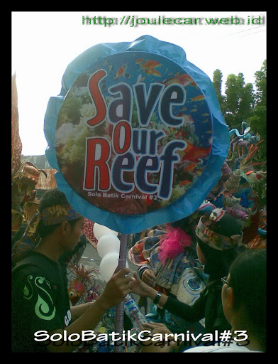 Sebuah pesan sosial Save Our Reef