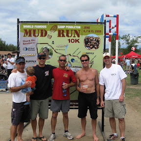 Cleaned up and enjoying the post-race festivities.