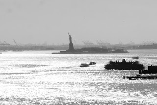 Statue of Liberty in a distance